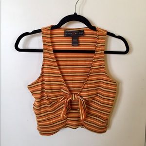 Mustard striped shirt